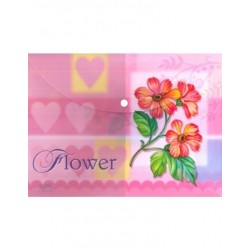 ΦΑΚΕΛΟΣ ΚΟΥΜΠΙ Α4 FLOWER
