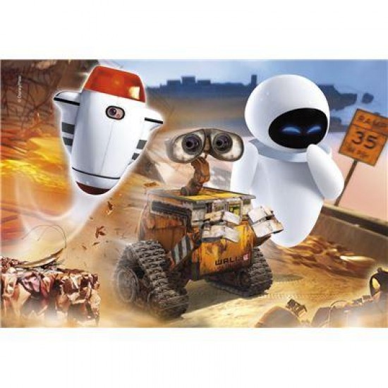 Clementoni Supercolor, Puzzle 60 Teile - WALL-E: Cleaning Up