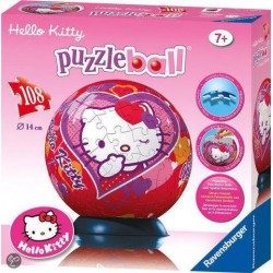 Hello Kitty 108 Piece Ball Jigsaw Puzzle Game Hello Kitty 108 Piece Ball Jigsaw Puzzle Game