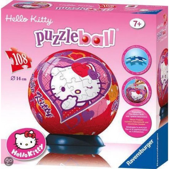 Hello Kitty 108 Piece Ball Jigsaw Puzzle Game