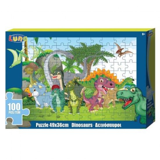 LUNA Παζλ 100τμχ Δεινόσαυροι 49x36