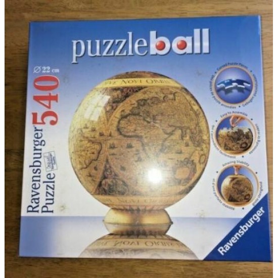 Ravensburger 540 Puzzleball 3d Jigsaw Globe Historical World Map