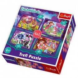 TREFL Puzzle 4 in 1 - Enchantimals TREFL Puzzle 4 in 1 - Enchantimals