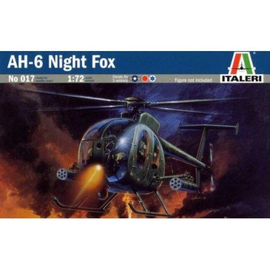 ITALERI - ΣΕΤ ΜΟΝΤΕΛΟΥ 1:72 AH-64 NIGHT FOX