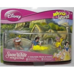 DISNEY 2009 MICRO WORLD 2/3 SNOW WHITE MINI COLLECTION 3 FIGURES EUROPEAN
