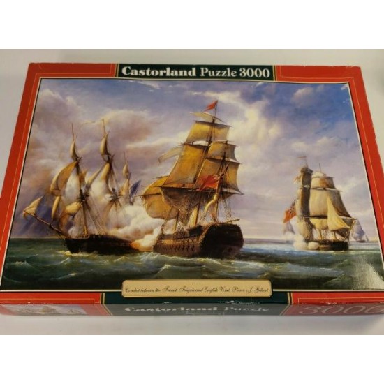 Castorland Puzzle - FRENCH FRIGATE vs ENGLISH VESSEL 3000 pcs.