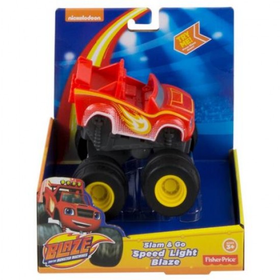 Fisher-Price Blaze Οχήματα Slam And Go - Speed Light Blaze Truck CGK22 / DYT98