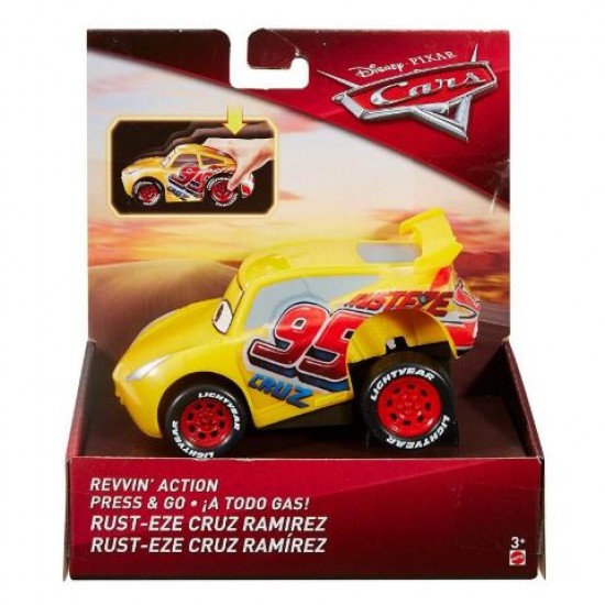 Mattel Disney Pixar Cars 3 Rev N Racers Αγωνιστικά Οχήματα Rusteze Cruz Ramirez DVD31 / FMH51