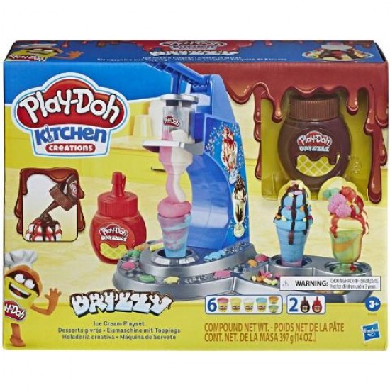 Hasbro PLAYDOH Kitchen Creations Drizzy Ice Cream Playset E6688