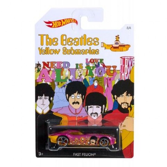 Mattel Hot Wheels Beatles Αυτοκινητάκια - 5 Σχέδια DML69