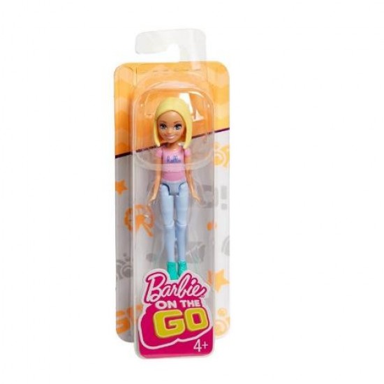 Mattel Barbie On The Go - Βολτίτσες Κουκλίτσες Pink Fashion Κούκλα FHV55 / FHV73