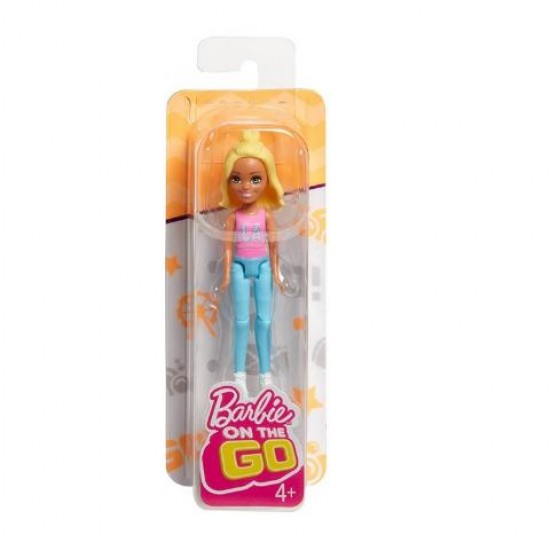 Mattel Barbie On The Go - Βολτίτσες Κουκλίτσες Ξανθιά Κούκλα FHV55 / FHV57