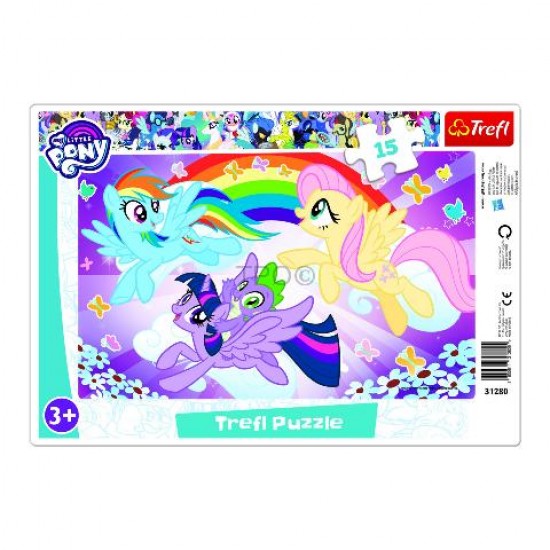Trefl 15 Piece Baby Kids Unisex Hasbro My Little Pony Frame Floor