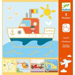 Djeco Στένσιλ Οχήματα