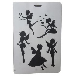 Στένσιλ απο πολυπροπυλένιο Α4 νεράιδες