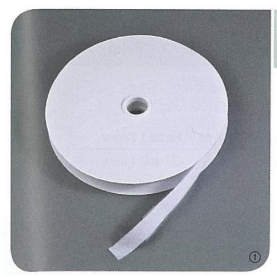 Σετ Velcro ταινία αυτοκόλλητη λευκή του μέτρου - 16mm  (αρσενικό-θηλυκό)