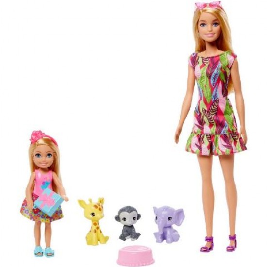 Mattel Barbie And Chelsea The Lost Birthday Dolls, Κατοικίδια Και Αξεσουάρ GTM82