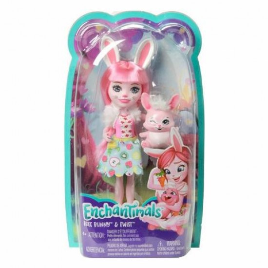Mattel Enchantimals Κούκλα Και Ζωάκι Bree Bunny And Twist
