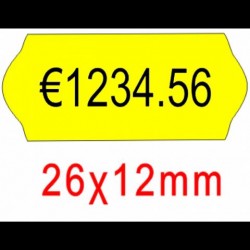 ΕΤΙΚΕΤΕΣ ΑΥΤΟΚ. 1000Τ 26x12mm 72.26.12.00.05 ΦΩΣ.ΠΟΡΤΟΚΑΛΙ