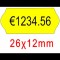 ΕΤΙΚΕΤΕΣ ΑΥΤΟΚ. 1000Τ 26x12mm 72.26.12.00.05 ΦΩΣ.ΠΟΡΤΟΚΑΛΙ