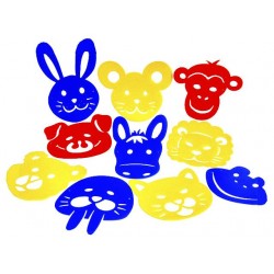 Γιγάντια στένσιλ μασκων 10τεμ  52148