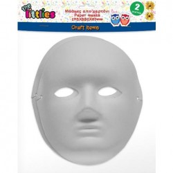 ΜΑΣΚΑ ΠΡΟΣΩΠΟΥ ΧΕΙΡΟΤΕΧΝΙΑΣ THE LITTLIES ΧΑΡΤΙΝΗ 178X220X65MM 2 ΤΜΧ
