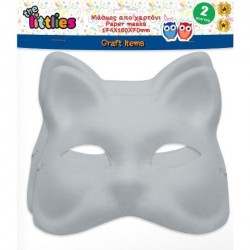 ΜΑΣΚΑ ΠΡΟΣΩΠΟΥ ΧΕΙΡΟΤΕΧΝΙΑΣ THE LITTLIES ΧΑΡΤΙΝΗ 174X160X70MM 2 ΤΜΧ