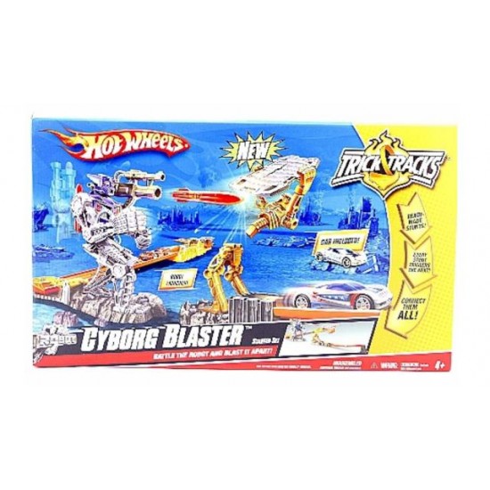 HOT WHEELS TRICK TRACKS CYBORG BLASTER