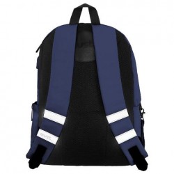 ΤΣΑΝΤΑ ΠΛΑΤΗΣ MUST MONOCHROME 32Χ17Χ42 1 ΚΕΝΤΡΙΚΗ ΘΗΚΗ ΜΠΛΕ NAVY 900D RPET BTS DIAKAKIS