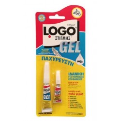 LOGO ΚΟΛΛΑ ΣΤΙΓΜΗΣ GEL BLISTER 2&1gr ΔΩΡΟ LOGO ΚΟΛΛΑ ΣΤΙΓΜΗΣ GEL BLISTER 2&1gr ΔΩΡΟ