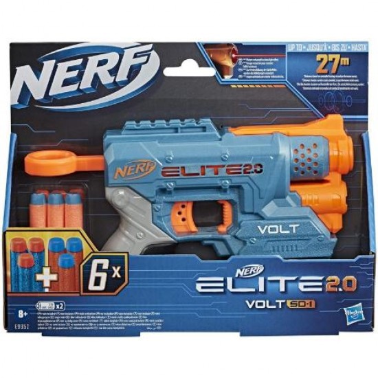 Hasbro Nerf Elite 2.0 Volt Sd-1 Εκτοξευτής Με 6 Βελάκια, Δέσμη Φωτός E9952