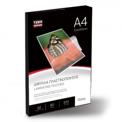 ΔΙΦΥΛΛΑ ΠΛΑΣΤΙΚΟΠΟΙΗΣΗΣ Α4 (216Χ303) 80MIC 100ΤΜΧ