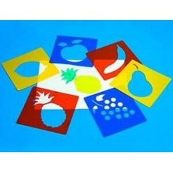 Στένσιλ φρούτων 6 τεμάχια