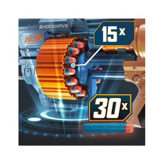 Hasbro Nerf Elite 2.0 Commander Rd-6 Blaster, 12 Official Nerf Darts E9485