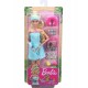Mattel Barbie Wellness Ημέρα Ομορφιάς Σπα Κούκλα Με Κουτάβακι Και 9 Αξεσουάρ GKH73 / GJG55