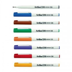 ΜΑΡΚΑΔΟΡΟΣ ΑΝΕΞΙΤΗΛΟΣ ARTLINE 210 Μ 0,6MM - ΔΙΑΦΟΡΑ ΧΡΩΜΑΤΑ