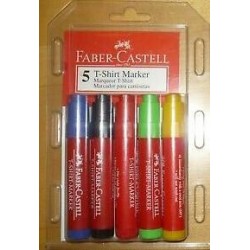 Textile Markers 5 colours