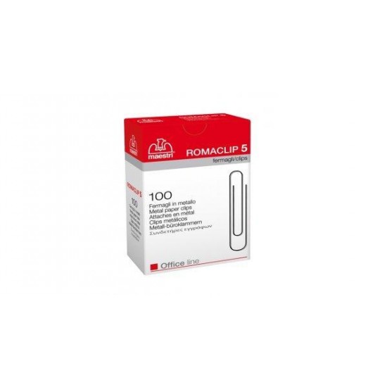 ΣΥΝΔΕΤΗΡΕΣ ROMACLIP No5 ΜΕΤΑΛΛΙΚΟΙ 47mm 100ΤΕΜ.