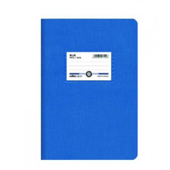 ΤΕΤΡΑΔΙΟ ΠΛΑΣΤΙΚΟ 17Χ25 SALKO BLUE 40ΦΥΛΛΑ ΡΙΓΕ