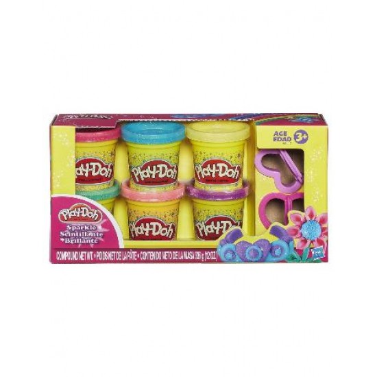 Hasbro PLAYDOH Sparkle Compound Collection Πλαστοζυμαράκι Λαμπιρίζον