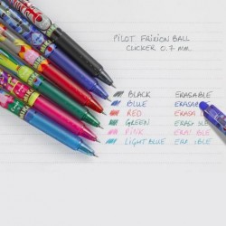 ΣΤΥΛΟ PILOT MIKA FRIXION 0.7 CLICKER - ΔΙΑΦΟΡΑ ΧΡΩΜΑΤΑ