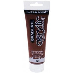 ΧΡΩΜΑ GRADUATE ACRYLIC 120ml BURNT UMBER 225 ΧΡΩΜΑ GRADUATE ACRYLIC 120ml BURNT UMBER 225