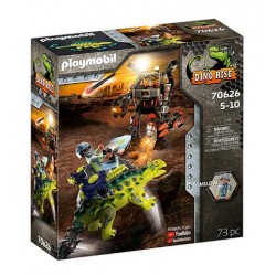 PLAYMOBIL ΑΓΚΥΛΟΣΑΥΡΟΣ ΜΕ ΜΑΧΗΤΗ ΕΝΑΝΤΙΟΝ ΡΟΜΠΟΤ 70626