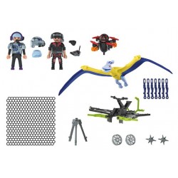 PLAYMOBIL ΠΤΕΡΟΔΑΚΤΥΛΟΣ ΚΑΙ ΜΑΧΗΤΕΣ ΜΕ DRONE 70628