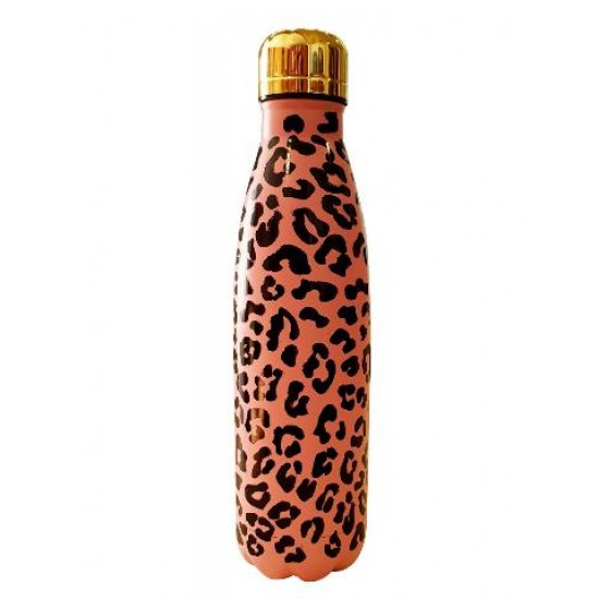 FF Drinking Bottle Pink Leopard 500ml Grl Gang