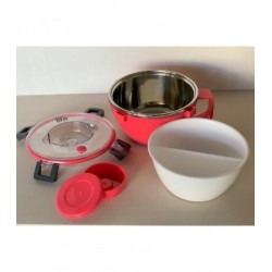 ECOLIFE ΦΑΓΗΤΟΔΟΧΕΙΟ ΘΕΡΜΟΣ ROUND DOUBLE WALL 850ml ΡΟΖ 33-BO-9071