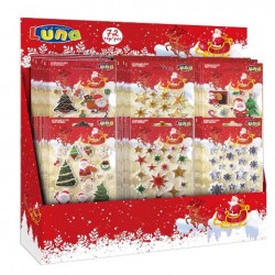 ΑΥΤΟΚΟΛΛΗΤΑ ΧΡΙΣΤΟΥΓΕΝΝΙΑΤΙΚΑ 10X22EK PUFFY GLITTER 6ΣΧ