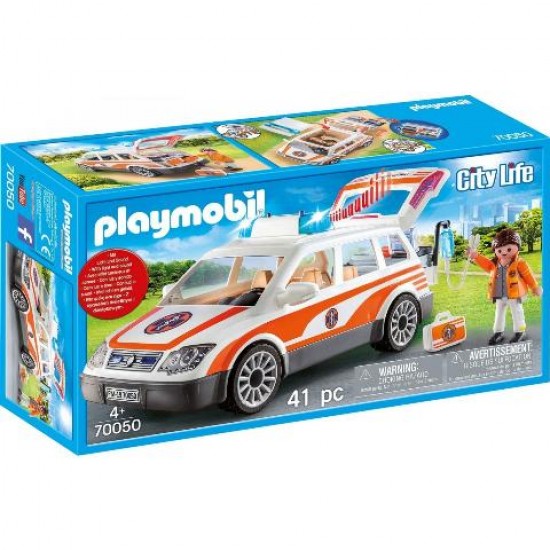 PLAYMOBIL CITY LIFE FIRST AID VEHICLE (#70050)