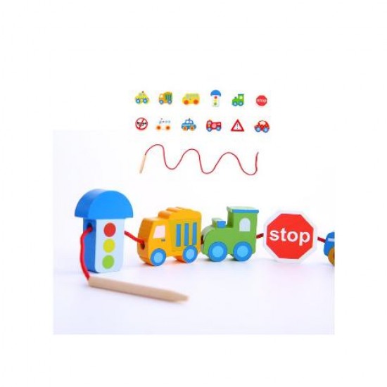 TOOKY TOY TKB512B WOODEN TOY WITH STRING