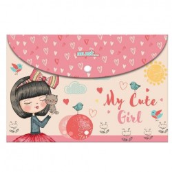 ΦΑΚΕΛΟΣ ΚΟΥΜΠΙ Α4 MUST MY CUTE GIRL